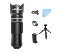 Fegtrtyoa Téléobjectif de Zoom 40x avec Trépied pour Smartphones Idéal pour la Randonnée pour Le Camping Observation de la Faune et la Photographie de Lune