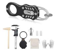 Fegtrtyoa Testeur de Pièces D'Or et D'Argent : Outil de Vérification des Pièces Utilisant la Résonance de Tapotement et la Comparaison des Tailles pour les Pièces D'Or, D'Argent et de Platine.