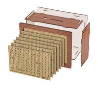 Fegtrtyoa Tirelire avec Petite Gestion Financière Réutilisable, Boîte à Monnaie en Bois Non Toxique avec Économie D', D