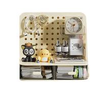 Fegtrtyoa Type de Tiroir à Crochet Panneau à Trous Support de Carte Affichage Boîte de Rangement Idole de Bureau Bureau Papeterie Organisation Stockage,B