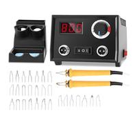 Fegtrtyoa Wood-Burning Pen Included 60W Pyrography Machine Kit Featuring 30 Wire Tips For Crafting Projects