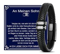 Fehki Cadeau « Ich Liebe Dich » pour homme, Eine Grösse, Acier inoxydable, Pas de gemme