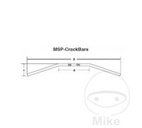 FEHLING Guidon à encoche de câble en acier 1" MSP CRACKBAR