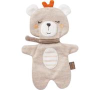 Fehn 052169 Teddy qui fait du bruit fehnNATUR - Peluche d'activité en coton(kbA) pour attraper, jouer et produire des bruits - compagnon idéal pour les bébés et les jeunes enfants Teddy NATUR
