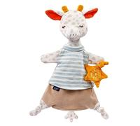 Fehn 053098 Doudou Marionnette Girafe avec Broderies Phosphorescentes - Pour Bébés dès 0 Mois - Taille 30 cm