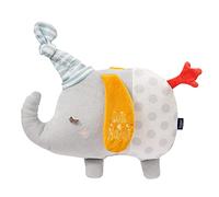 Fehn 053234 Peluche Éléphant - Animal en Peluche Douce dans une Adorable Forme d’Éléphant avec Broderies Phosphorescentes - Pour Bébés et Tout-Petits dès 0 Mois - Taille 26 cm