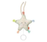 Fehn 054019 Mini Peluche Musicale Étoile de Mer Douillette avec Fixation - Mélodie « Weißt du wieviel Sternlein stehen » - Pour Bébés dès 0 Mois - Taille 18 cm