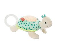 Fehn 054026 Mini Peluche Musicale Tortue Douillette avec Fixation - Mélodie « Berceuse de Mozart » - Pour Bébés dès 0 Mois - Taille 14 cm