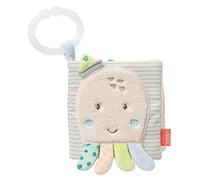 Fehn 054415 Livre en Tissu Pieuvre - Livre Sensoriel pour Bébés et Tout-Petits dès 0 Mois - Développe le Toucher et la Perception de Soi - Dimensions 11 x 11 cm