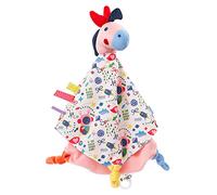 Fehn 055153 Doudou cheval Deluxe Color Friends - Doudou pour bébé avec attache tétine pour bébé à partir de 0 mois - Taille : 32 cm