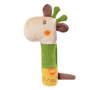FEHN 059120 Hochet girafe pour hochet, couinement, sensation, jeu avec animal en tissu doux - Un fidèle compagnon pour les bébés et les tout-petits à partir de 0 mois