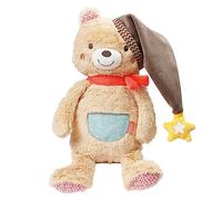 Fehn Veilleuse Ours - Doudou avec "Glow-in-the-dark" - Aide au sommeil comme veilleuse, lampe d'allaitement, lampe de nuit & lampe de lit - Pour bébés & enfants à partir de 0+ mois