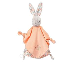 Fehn 062052 Doudou Lapin de Luxe - Doudou Peluche avec Attache-Tétine pour Saisir, Palper et Aimer - Pour Bébés et Tout-Petits dès 0 Mois