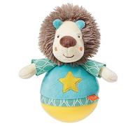 Fehn 066289 Culbuto Lion - Jouet Amusant pour Saisir, Palper et Pousser - Pour Bébés et Tout-Petits dès 0 Mois - Taille 18 cm