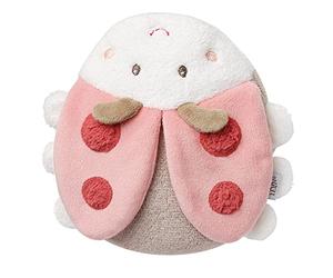 Fehn 068566 Bouillotte Coccinelle - Coussin Chauffant/Rafraîchissant Bienfaisant aux Noyaux de Cerise dans une Adorable Forme de Coccinelle - Pour Bébés et Tout-Petits dès 0 Mois - Taille 18 cm