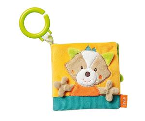 Fehn 071139 Livre Imagier Doux Renard Livre d'Éveil en Textile avec Motifs d'Animaux de la Forêt 8 Pages avec Pouêt-Pouêt, Papier Froufrou et Miroir pour Bébés et Jeunes Enfants à Partir de 0 Mois