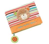 Fehn 091410 Album Photo Nounours pour 6 Photos de 10 X 15 cm Reconnaître les Visages et Mémoriser les Noms de Façon Ludique pour Bébés et Jeunes Enfants à Partir de 0 Mois Dimensions : 20 X 15 cm