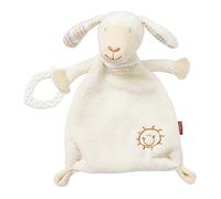 Fehn 154436 Doudou Mouton à Câliner avec Anneau de Dentition - Pour Bébés et Tout-Petits des 0 Mois - Taille 25 cm