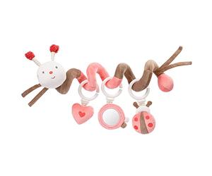 Fehn Abeille 068313 Spirale d’éveil abeille Spirale textile à attraper et toucher Pour bébés et jeunes enfants à partir de 0 mois Dimensions : 30 cm