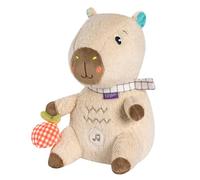 Fehn Aide à l'endormissement Capybara - Aide à l'endormissement pour bébé avec module sonore : peluche capybarar avec module sonore électronique amovible avec capteur cry - Boîte à musique pour bébés