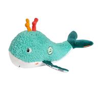 Fehn Aide au sommeil baleine - Aide au sommeil avec module sonore : doudou avec module sonore électronique amovible avec capteur Cry, pour bébés et tout-petits à partir de 0 mois