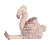 Fehn Aide au sommeil Flamant rose - Peluche, son et capteur de pleurs | Boîte à musique avec module sonore amovible pour bébés et jeunes enfants dès la naissance