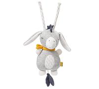 Fehn Boîte à musique bébé fehnNatur Aide au sommeil âne - Doudou en coton - Aide au sommeil mélodie "Berceuse de Brahms" - Jouets bébé pour la route & la maison - Jouets musicaux pour bébés & enfants