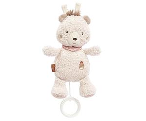 Fehn boîte à musique ours - Doudou et Aide à l'endormissement: boîte à musique à remonter, mélodie douce et apaisante Berceuse de Mozart - pour Bébés et Tout-Petits dès 0 mois