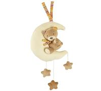 Fehn boîte à musique Teddy sur la lune - Doudou et Aide à l'endormissement: boîte à musique à remonter, mélodie douce et apaisante Berceuse de Brahms - pour Bébés et Tout-Petits dès 0 mois