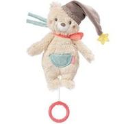 Fehn Peluche Musicale en Forme D’Ours - avec Douce Mélodie de la "Berceuse de Mozart" pour aider à S’endormir - Jouets pour bébés en voyage et à la maison - pour bébés et jeunes enfants