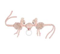 Fehn Kinderwagenkette Flamingo - Mobile-Kette mit niedlichen Flamingo-Figuren zum flexiblen Aufhängen an Kinderwagen, Babyschale, Bettchen, Wiege, Spielbogen für Babys und Kleinkinder AB Geburt