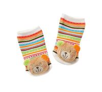 Fehn Chaussettes Hochet Oskar Ours en Peluche