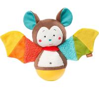 Fehn Chauve-souris - Jouet d'éveil avec papier bruissant et clochette pour bébés et jeunes enfants de 0+ mois