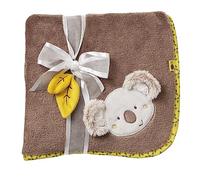 Fehn Couverture bébé Koala - Plaid doux et câlin | Pour les câlins, comme tapis d'éveil, doudou ou couverture - à la maison et en déplacement
