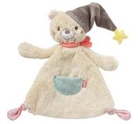 Fehn Doudou bébé avec tête d'ours - Doudou pour nouveau-né - Doudou jouet en tissu - Doudou tissu à câliner pour bébés et jeunes enfants à partir de 0+ mois