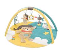 Fehn Couverture d'activités 3D Arche de jeu Bruno - Couverture d'éveil avec 5 jouets amovibles à attraper - pour bébés et enfants à partir de 0+ mois - Tapis d'éveil comme cadeau de naissance