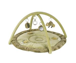 Fehn Couverture d'activités 3D Arche de jeu caméléon - Couverture d'éveil avec 5 jouets amovibles à attraper - pour bébés et enfants à partir de 0+ mois - Tapis d'éveil comme cadeau de naissance