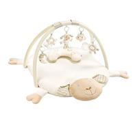 Fehn Couverture d'activités 3D Arche de jeu mouton - Couverture d'éveil avec 5 jouets amovibles à attraper - pour bébés et enfants à partir de 0+ mois - Tapis d'éveil comme cadeau de naissance