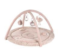 Fehn Couverture d'activités 3D Flamant Rose, Arche de Jeu, avec 5 Jouets Amovibles, Jeu et Plaisir En Position Couchée, Assise et À Quatre Pattes, pour Bébés et Jeunes Enfants À Partir de 0 Mois