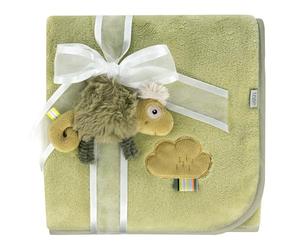 Fehn Couverture Douillette avec Caméléon, pour Bébés et Tout-Petits dès 0 Mois, Tapis d'Éveil, Doudou ou Plaid pour Les Câlins à la Maison et en Déplacement