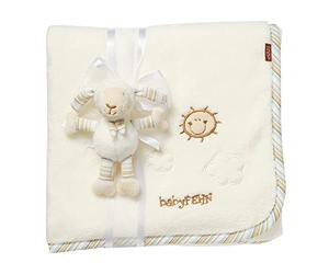 Fehn Couverture douillette mouton - pour se blottir, comme Tapis d'éveil, Doudou ou Couverture - pour la Maison et Les déplacements - pour les bébés dès la naissance