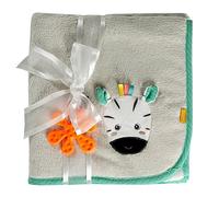 Fehn- Couverture Douillette zèbre, À Fleur, 00049244, Gris, Mittel