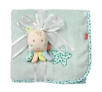 Fehn 054811 Kuscheldecke Oktopus - Kuschelige Schmusedecke - zum Kuscheln, ALS Krabbelunterlage, Schnuffeltuch Oder Zudecke für zuhause und unterwegs