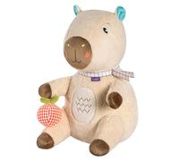 Fehn Doudou Capybara XL - Compagnon de jeu, protecteur et ami câlin : grande peluche à saisir, sentir et câliner - Aide à l'endormissement de bébé - Peluche pour bébés et tout-petits à partir de 0