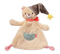 Fehn Doudou ours - camarade de jeu - aide à l’Endormissement et peluche à saisir, toucher, câliner et aimer - pour Bébés et Tout-Petits dès 0 Mois