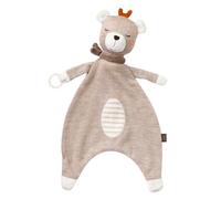 Fehn Doudou Ourson - Jeu & sommeil | Peluche en coton à saisir, toucher et câliner - pour bébés et tout-petits dès la naissance
