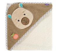 Fehn Doux ET Chaud - Cette Serviette de Bain à Capuche Ultra-absorbante - la Serviette enveloppe délicatement bébé et Le protège du Froid et des Courants d'air.