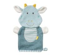 Fehn Gant de toilette dragon - gant de toilette à motif - jouet de bain pour un bain joyeux - gant de toilette pour bébé dans la baignoire - éponge douce pour les bébés et les enfants de 0+ mois