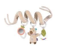 Fehn Spirale d'activité Capybara - Jouet de motricité avec fonctions d'apprentissage pour toucher, toucher, jouer - Spirale en tissu favorise la préhension, le sens du toucher et la motricité - Pour