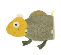 Fehn Gant de toilette Caméléon - Débarbouillette bébé | Pour un bain joyeux, absorbant et tout doux - pour bébés et enfants dès la naissance